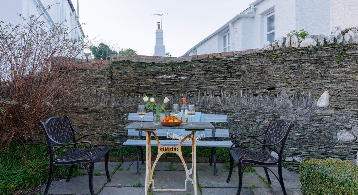 The perfect front garden spot to enjoy a vino or your morning brew whilst watching the coming and goings of village life.