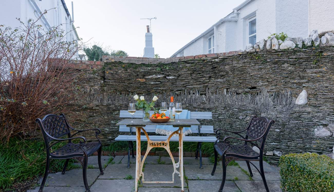 The perfect front garden spot to enjoy a vino or your morning brew whilst watching the coming and goings of village life.