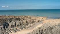 There are numerous beaches to enjoy close by - this is Barricane beach.