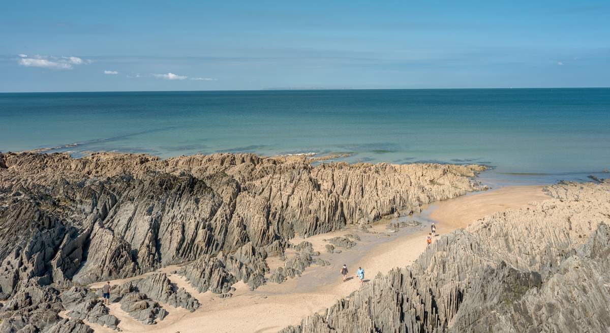 There are numerous beaches to enjoy close by - this is Barricane beach.
