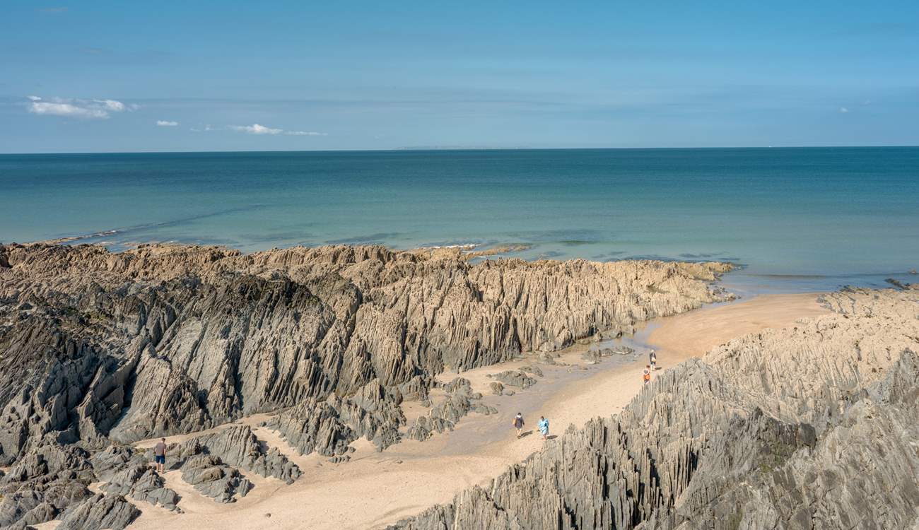 There are numerous beaches to enjoy close by - this is Barricane beach.