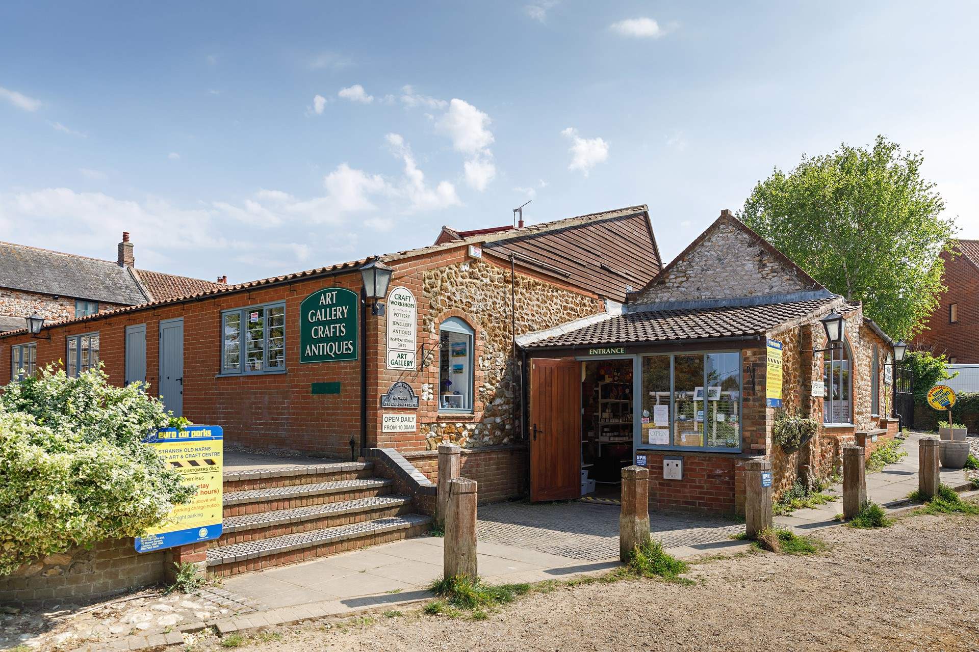 You are just moments away from the Arts and Crafts Gallery, where there is some stunning local artists' work to take away as a reminder of your trip.