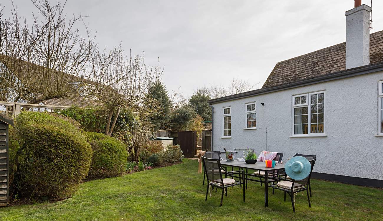 The fully enclosed garden is accessed at the rear of Dormy House. Ideal for dogs or little ones - or both!