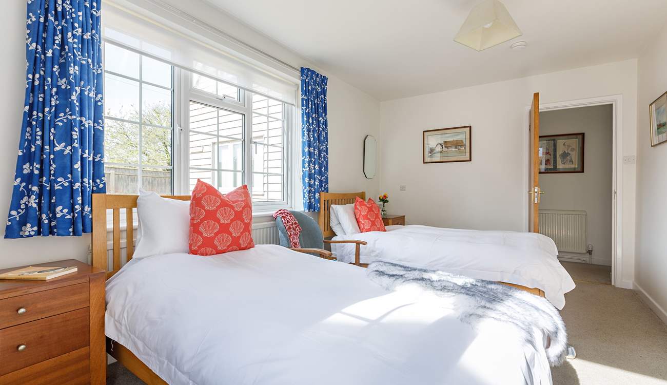 Crisp white linens for a perfect night's sleep.