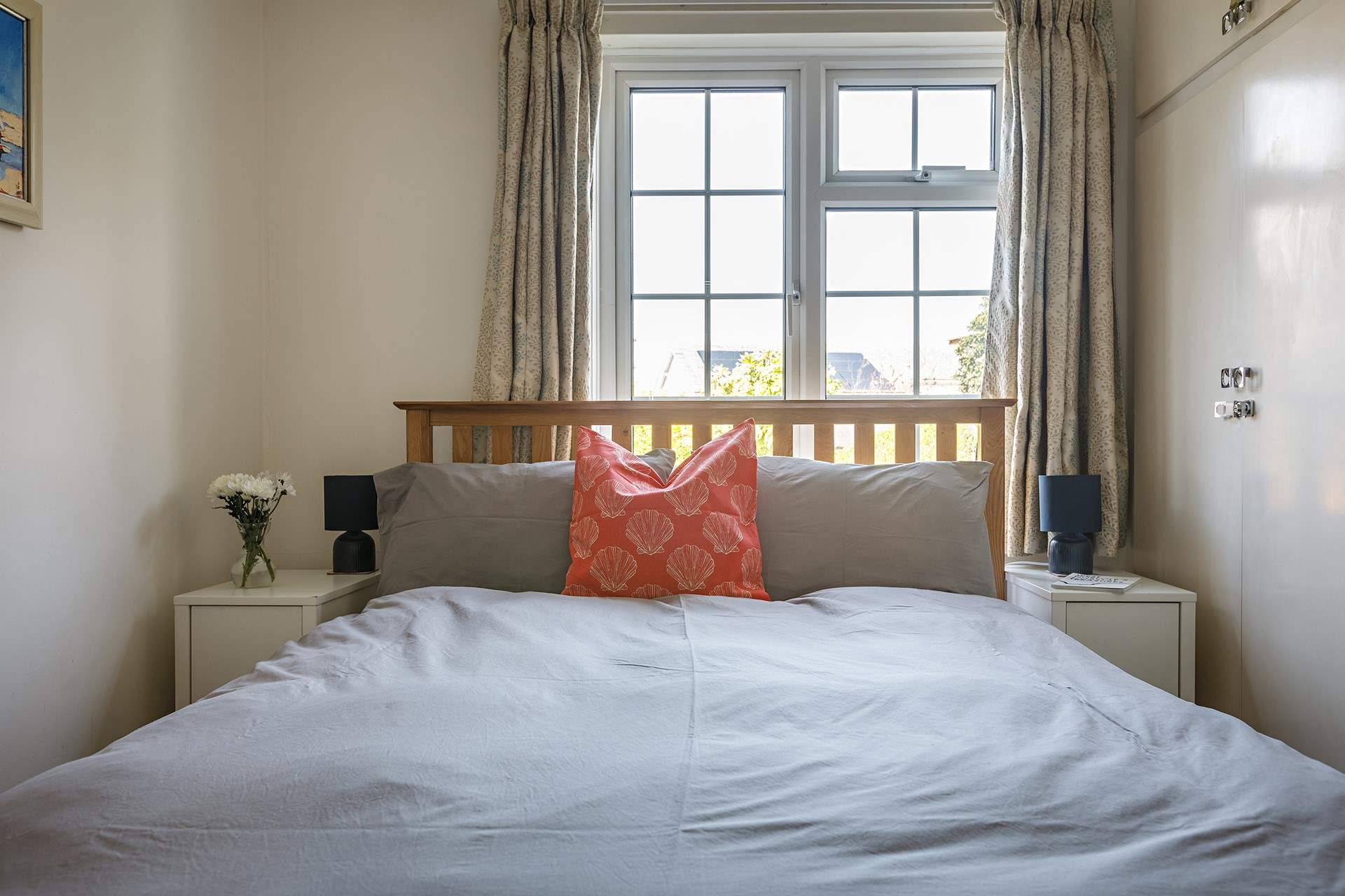 Ample storage in the fitted wardrobes.