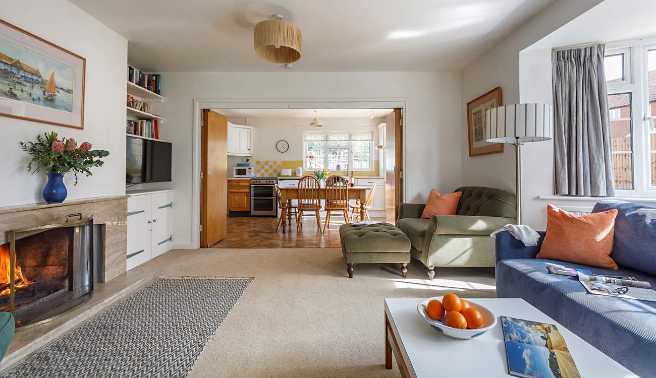 The light filled sitting-room.