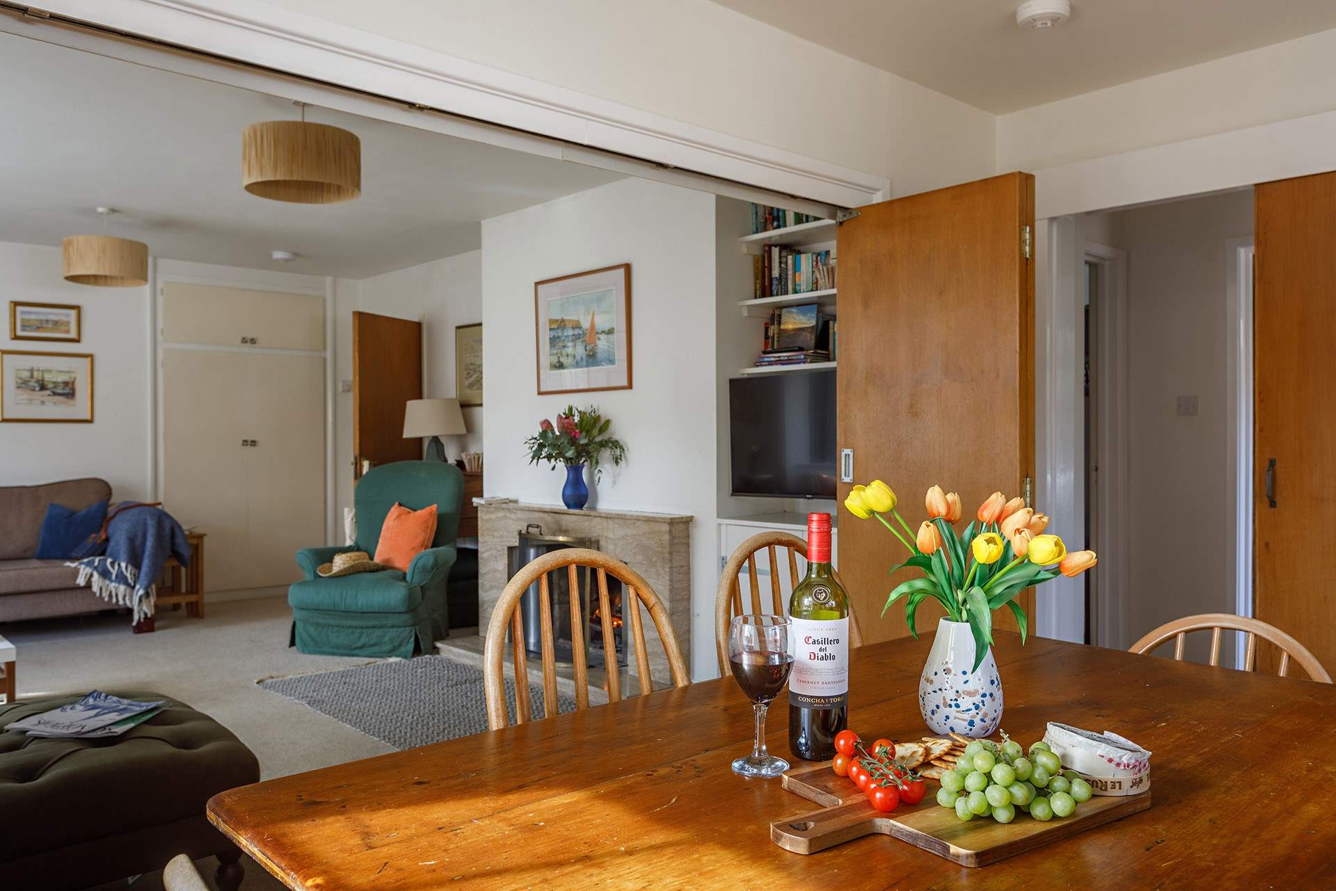 Open up the sliding doors for lots of fun and banter with friends and family.