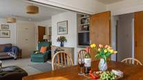 Open up the sliding doors for lots of fun and banter with friends and family.