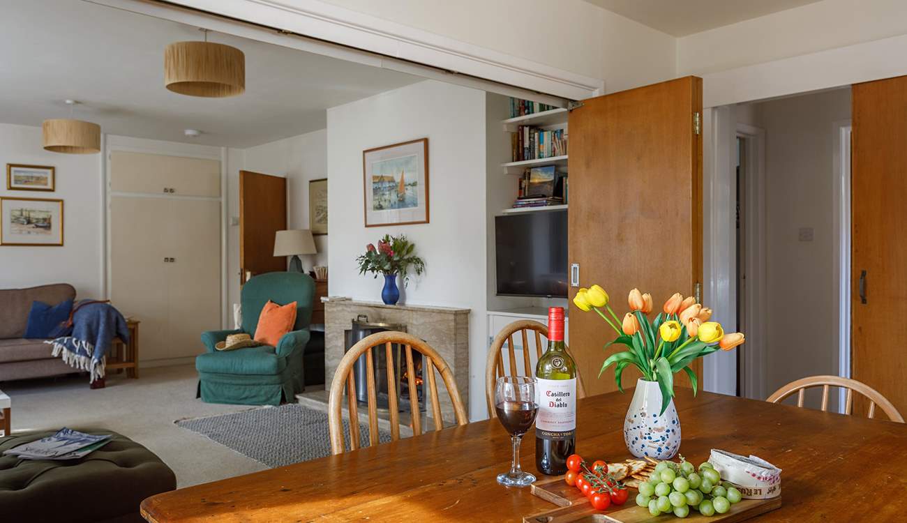 Open up the sliding doors for lots of fun and banter with friends and family.