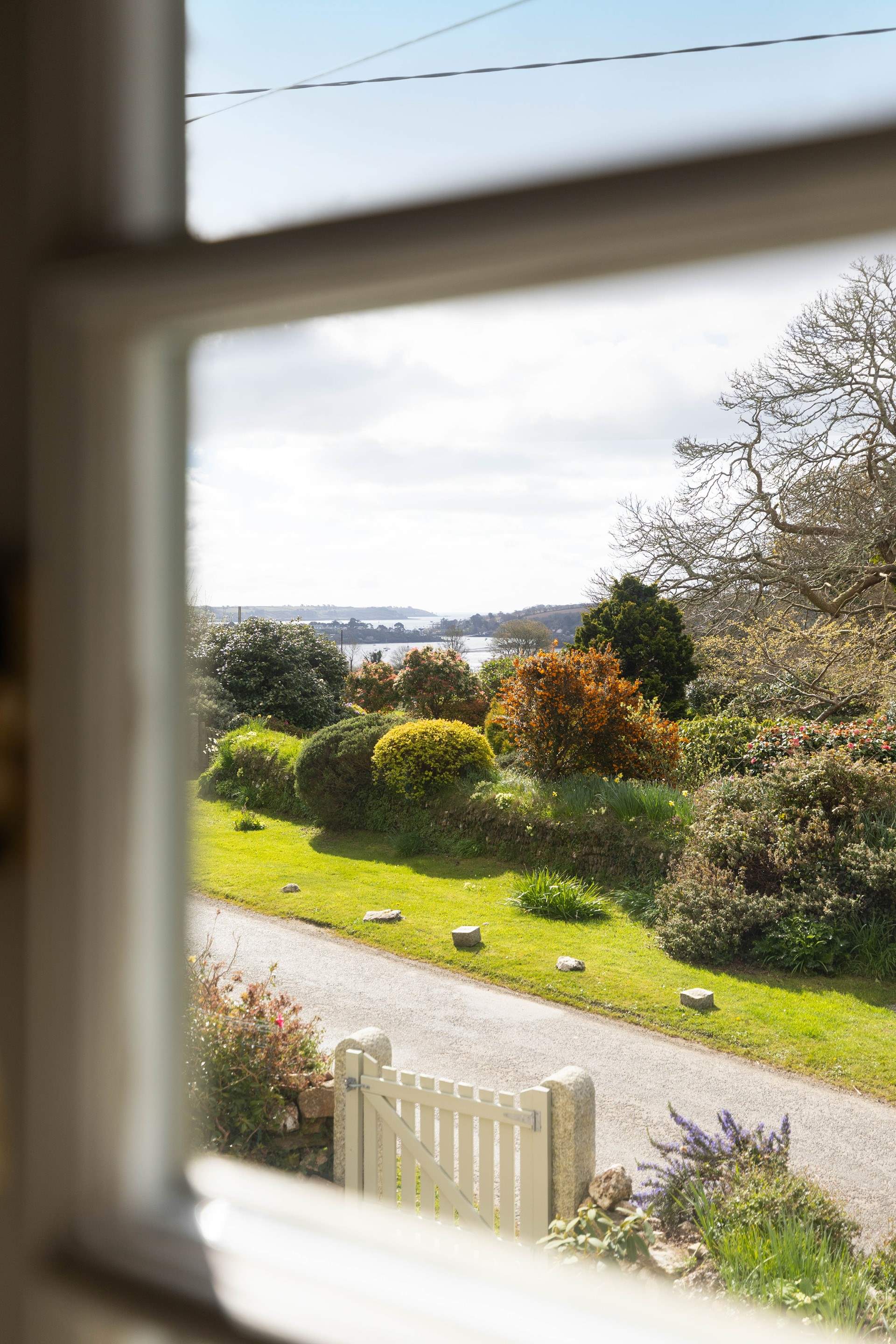 The view from this bedroom is divine. 