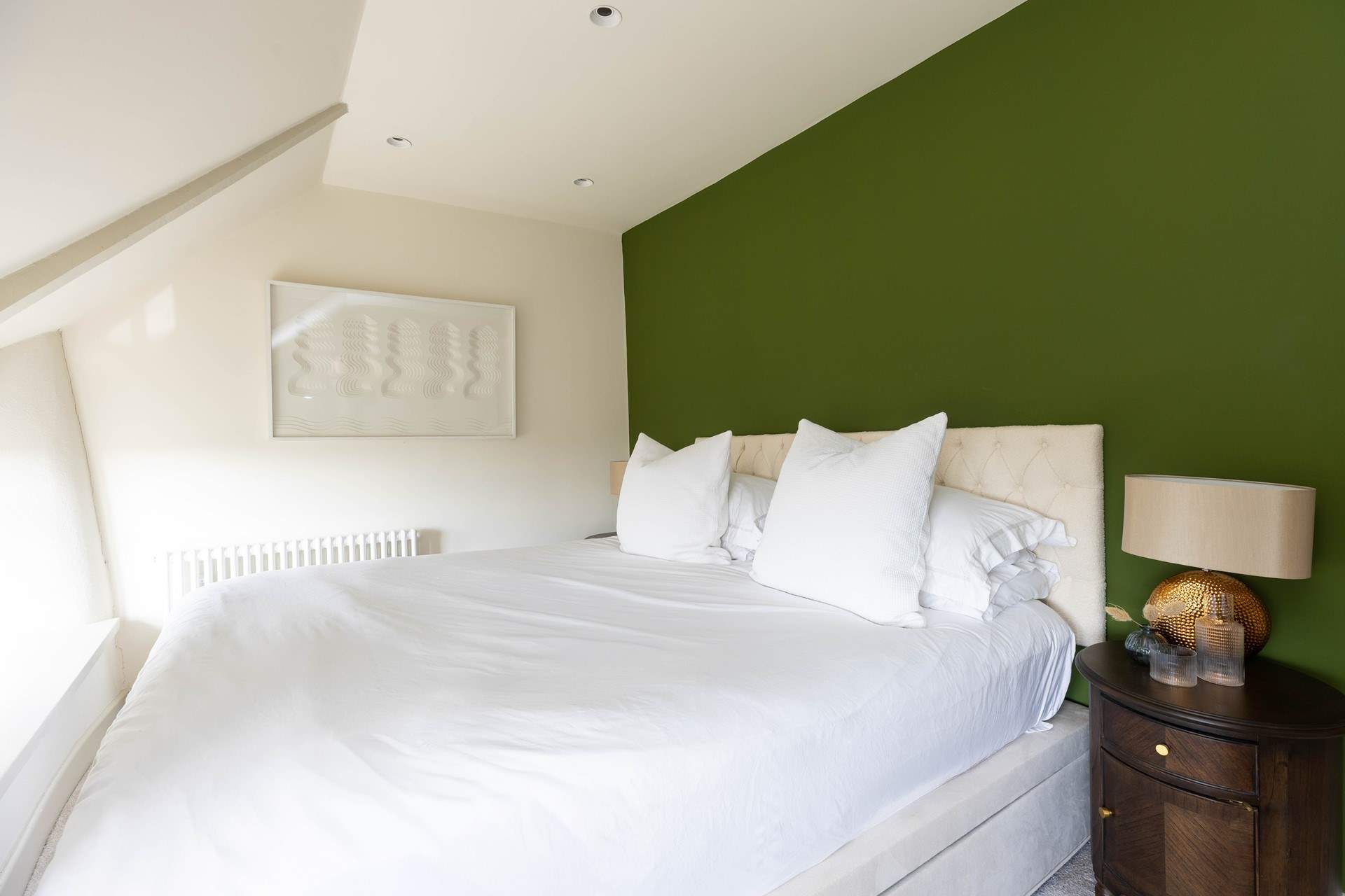This bedroom has a super-king bed (Helford). 