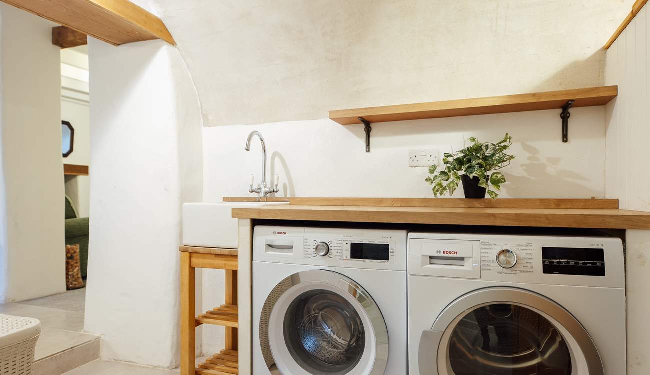 Formerly the captain's cellar, you'll love the quirky walls and quality renovation of Cwtch y Rhos. The utility-area is pretty handy too. 