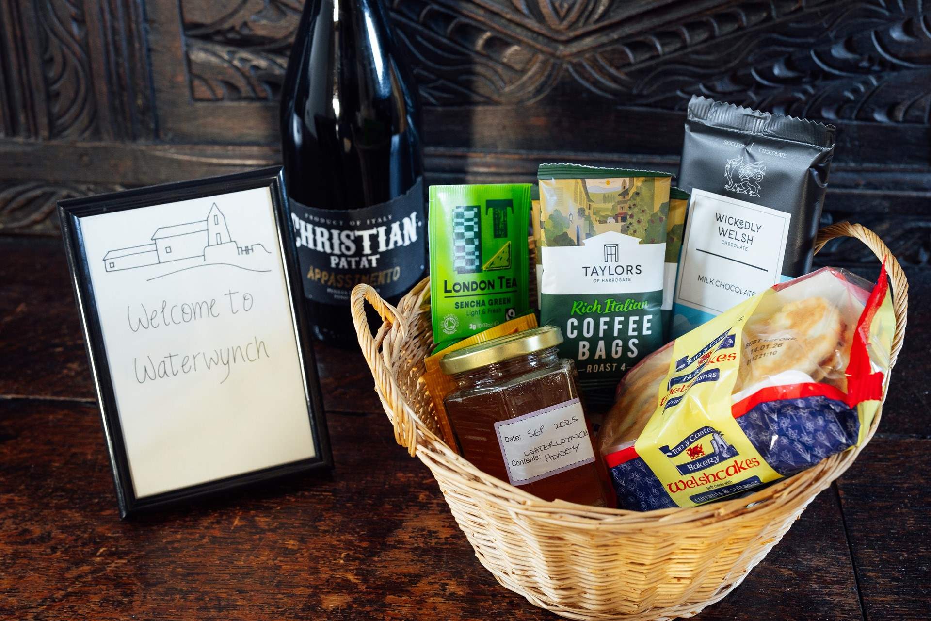 Guests love the generous welcome pack. 