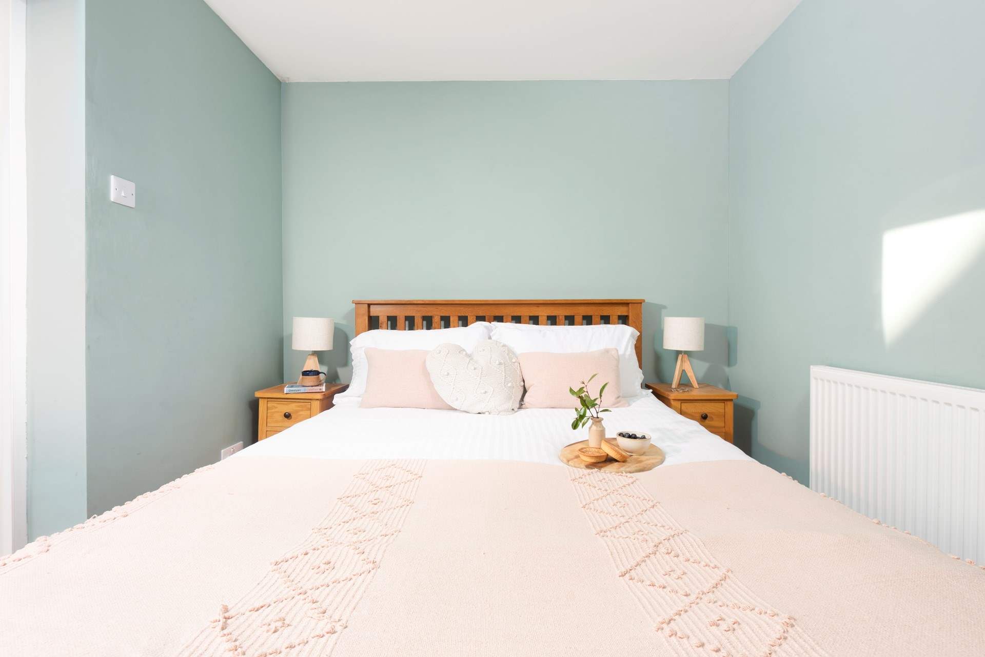 Relax under the covers after a day out exploring.