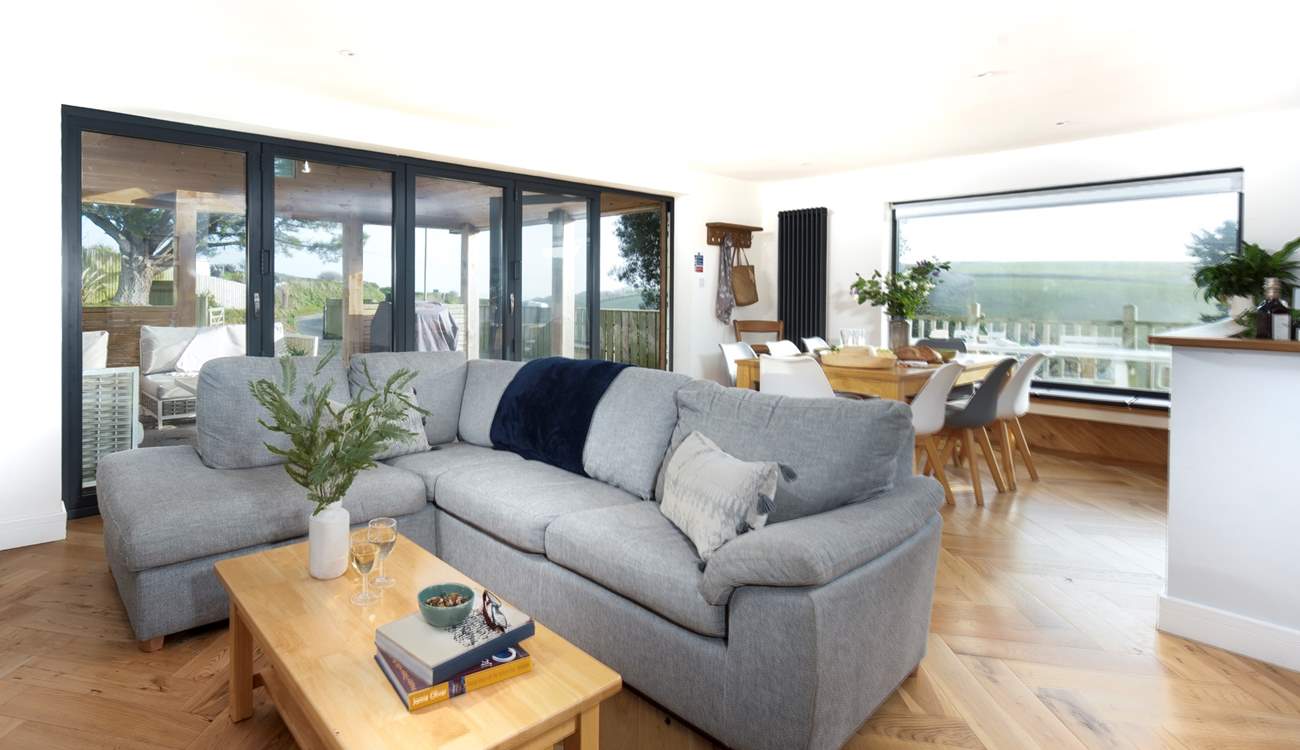 Open plan living is the main event at Mewstone View.