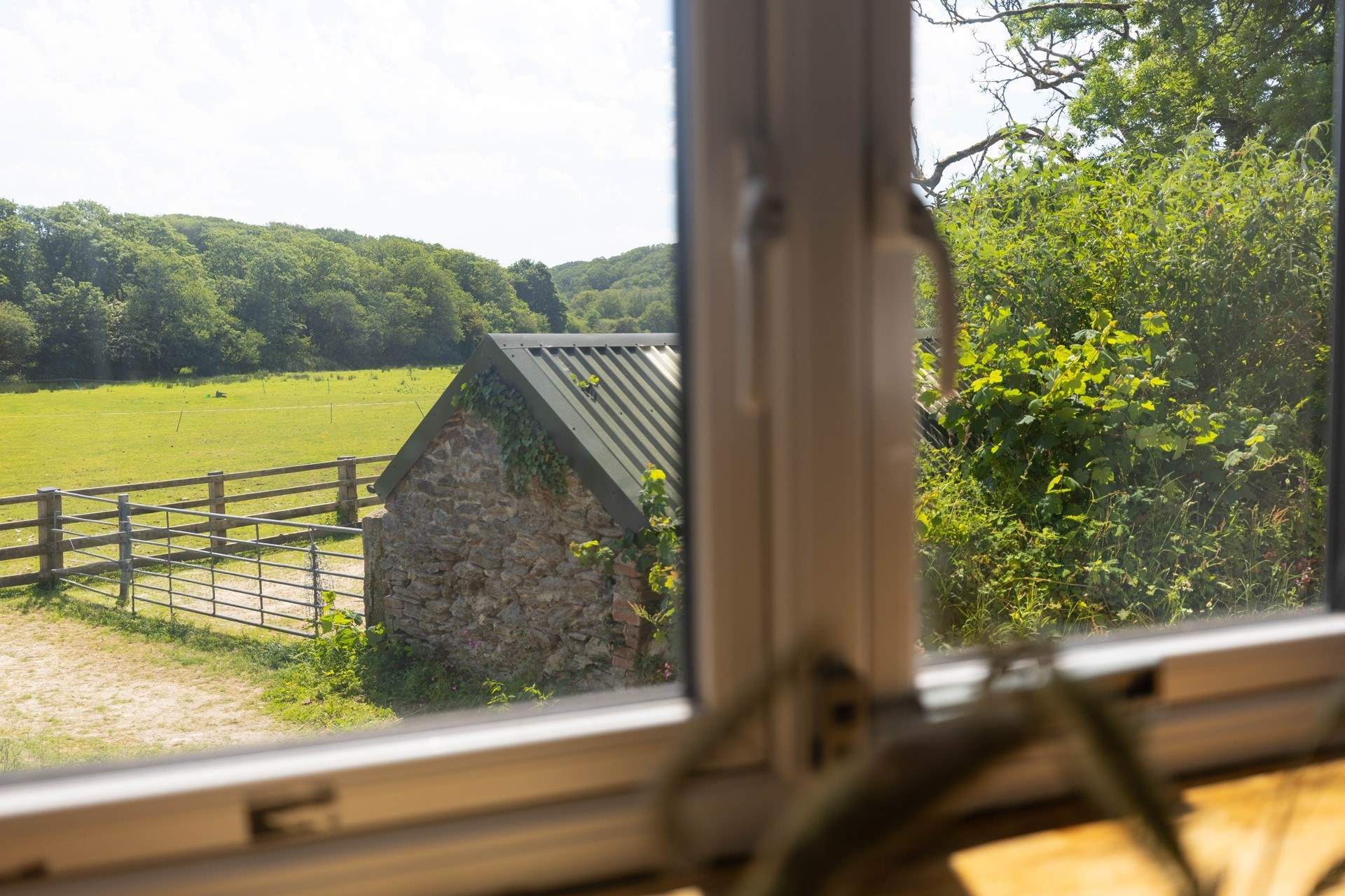 Tranquil views out over the countryside.