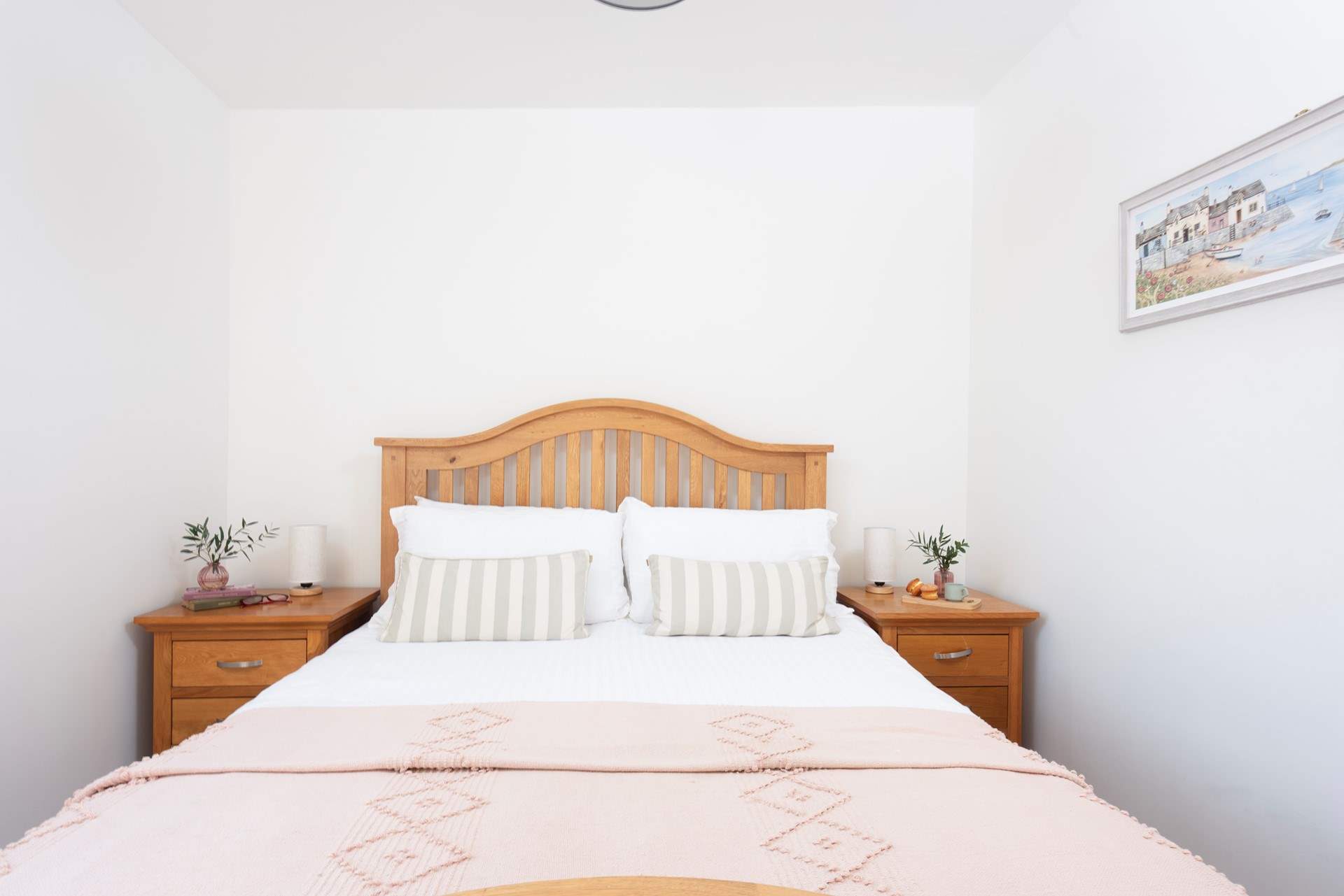 A king-size bed awaits in bedroom 1.