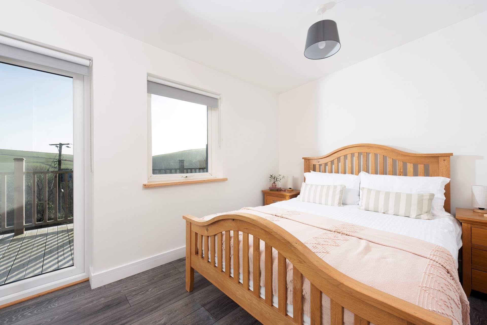 There's a choice of two lovely bedrooms. 