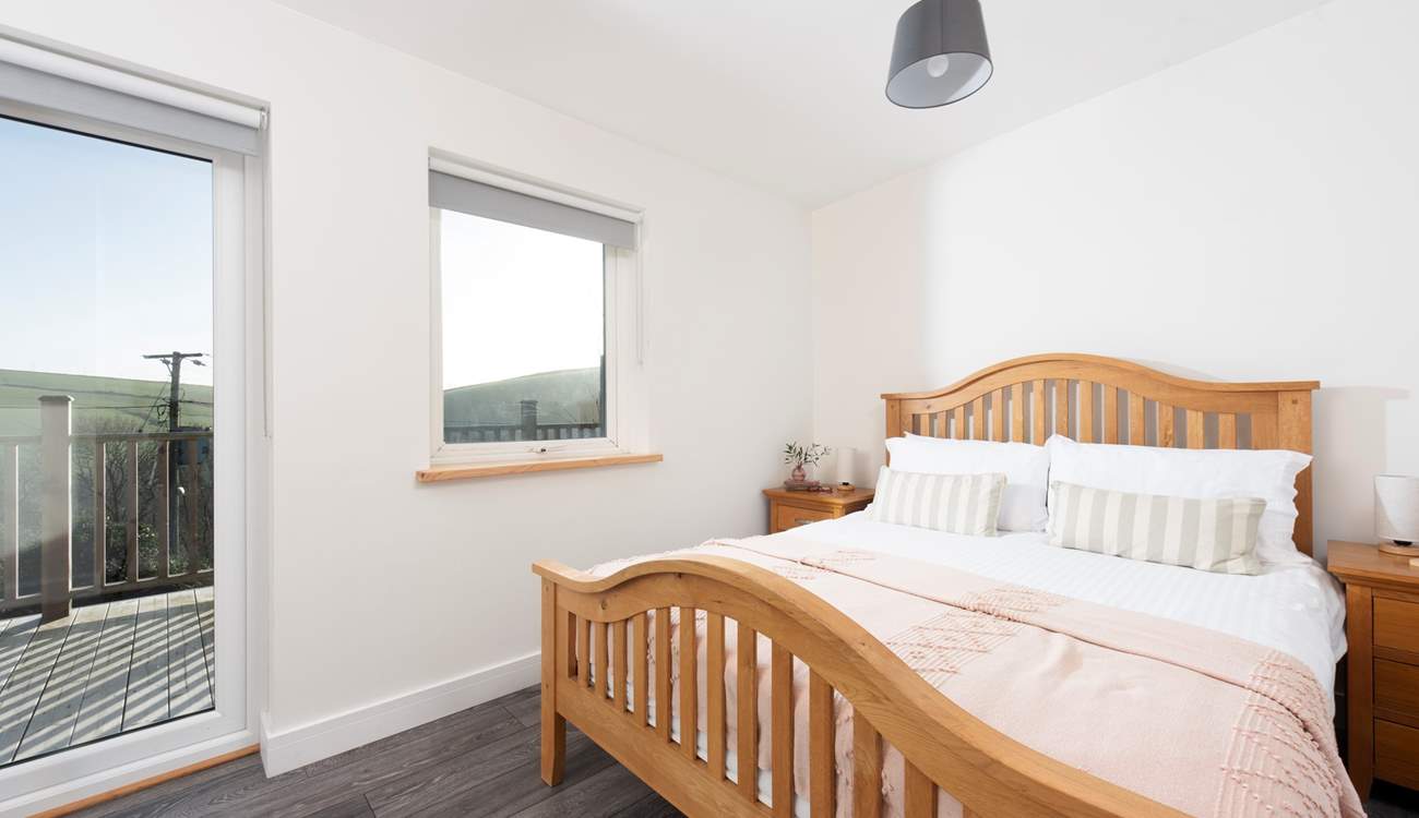 There's a choice of two lovely bedrooms. 