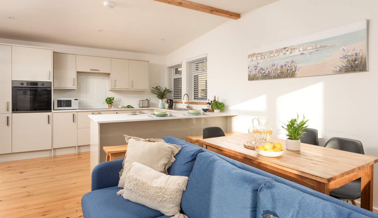 Open plan living is the order of the day ensuring that you make the most of time together.