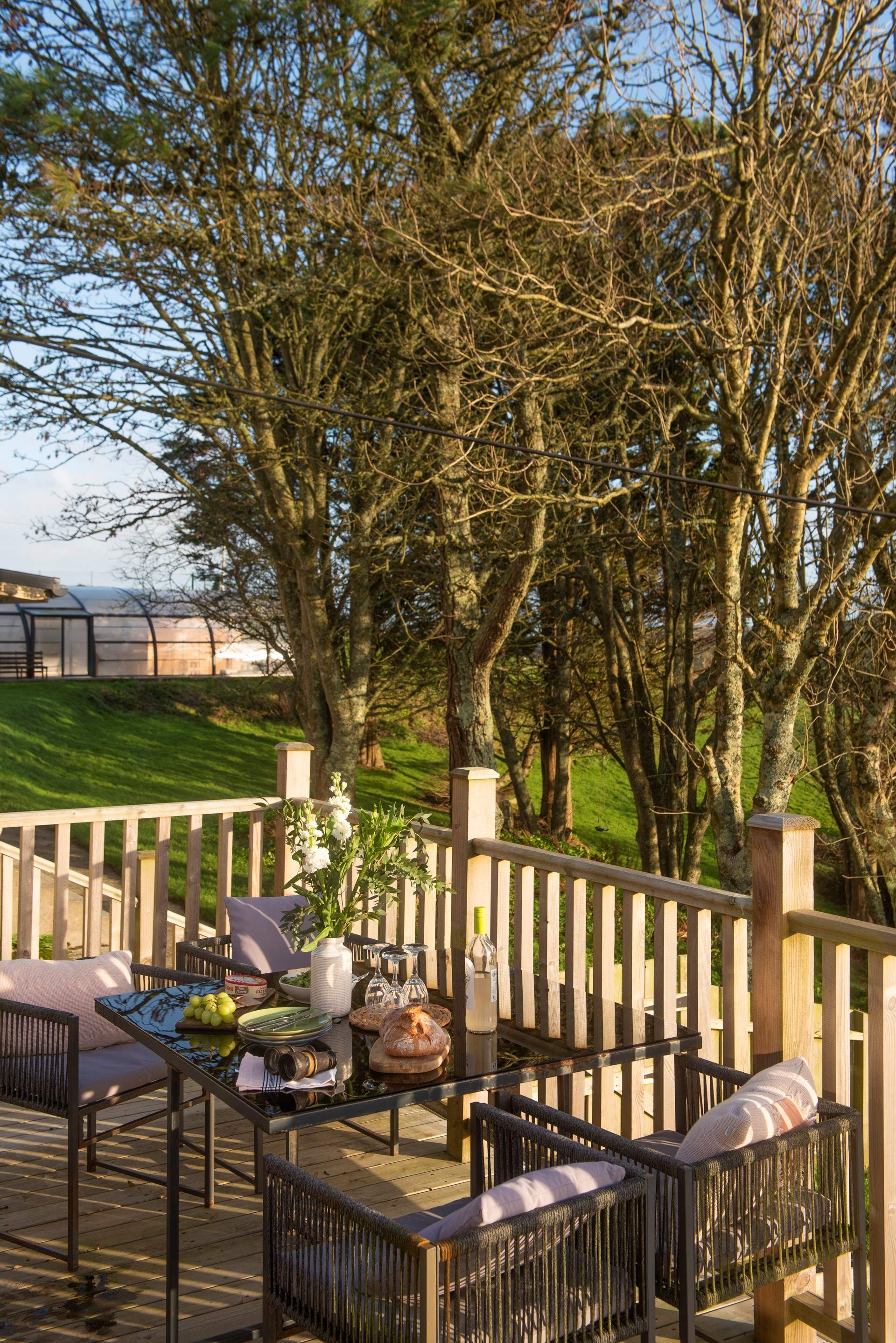 Dining al fresco is a must.