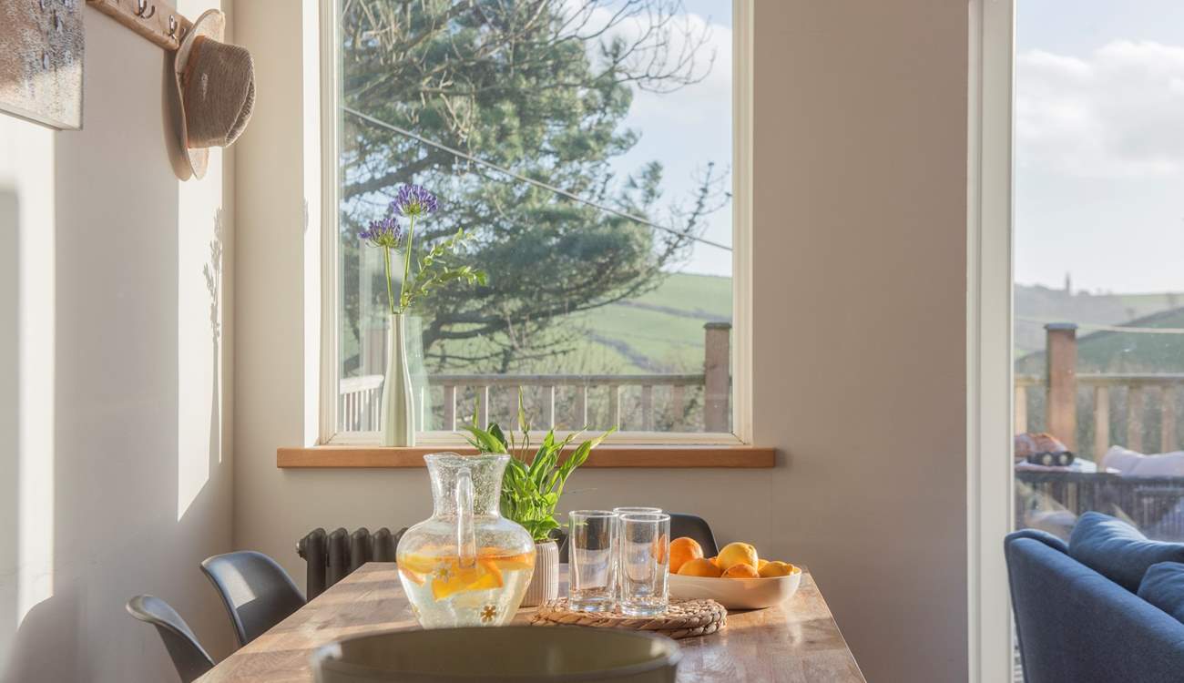 Enjoy the countryside views whilst indulging in holiday treats at Larch Cottage.