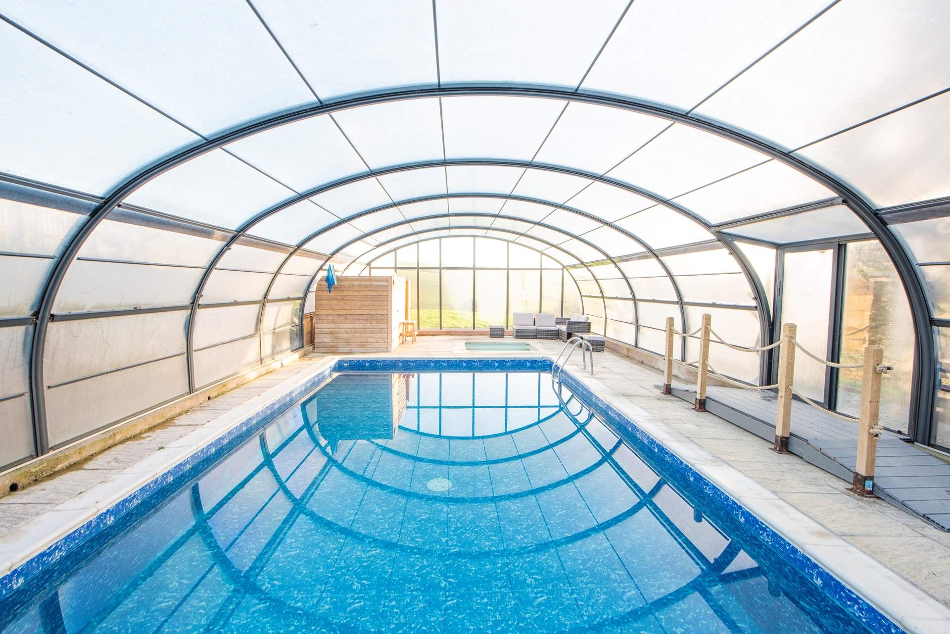 The fabulous shared swimming pool.