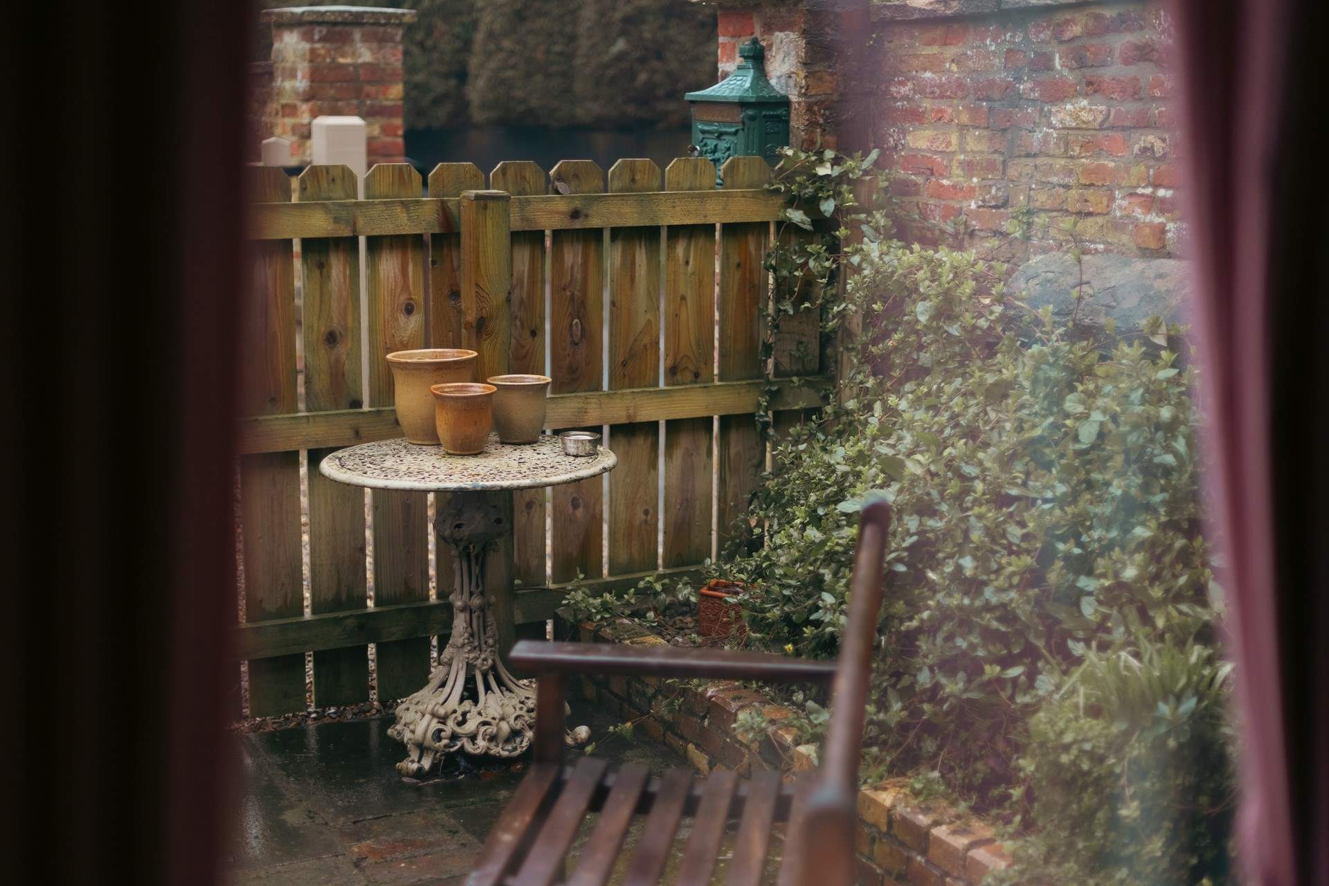 The courtyard is a great place to take in the Yorkshire air.