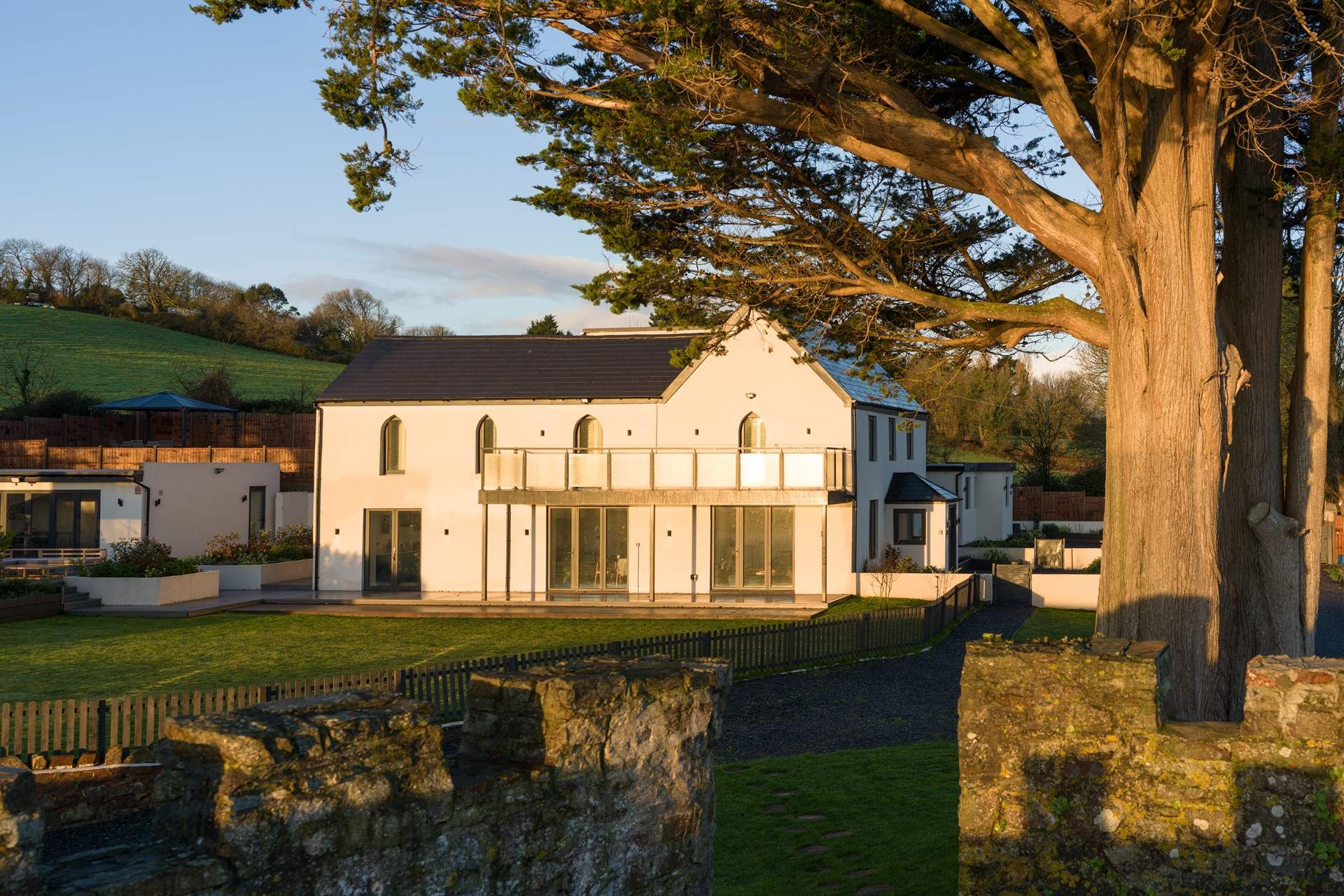 Enjoy the views up and down the estuary from the fun turret.