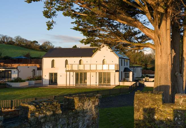 Enjoy the views up and down the estuary from the fun turret.