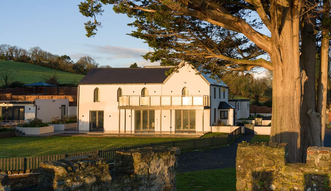 Enjoy the views up and down the estuary from the fun turret.