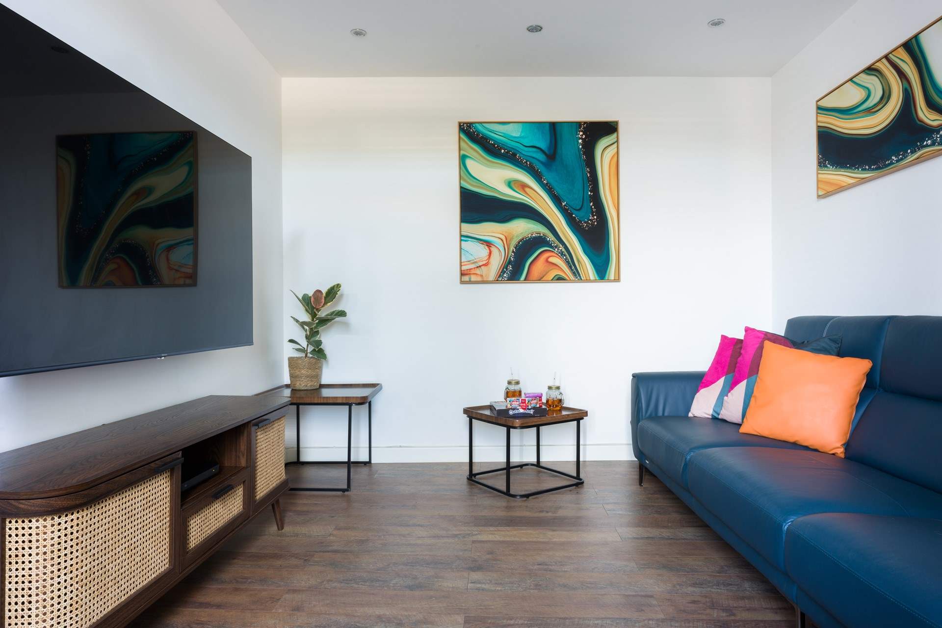 Time for a film night or the perfect room for the children to zone out and relax after a day of wave jumping.