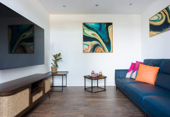 Time for a film night or the perfect room for the children to zone out and relax after a day of wave jumping.