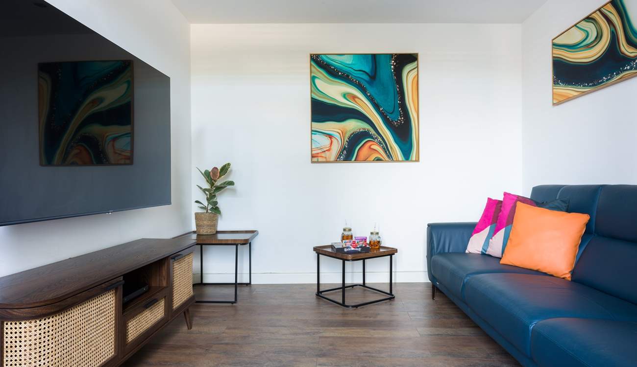 Time for a film night or the perfect room for the children to zone out and relax after a day of wave jumping.