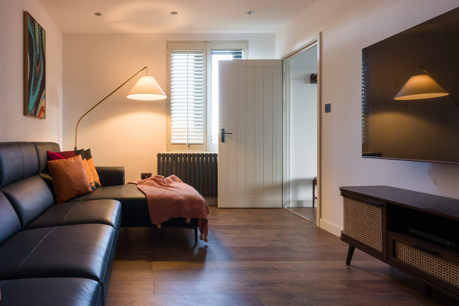 The snug with smart TV.