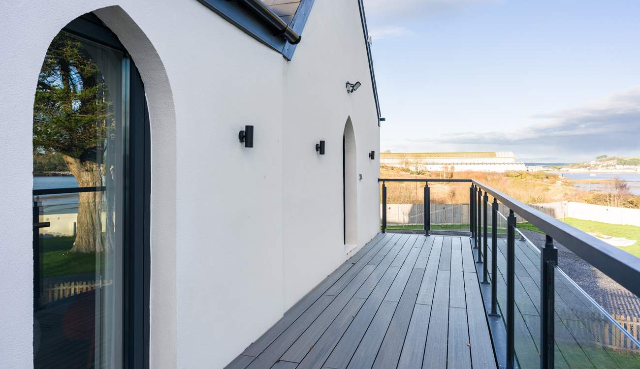 The balcony will have seating so you can relax and take in the views.