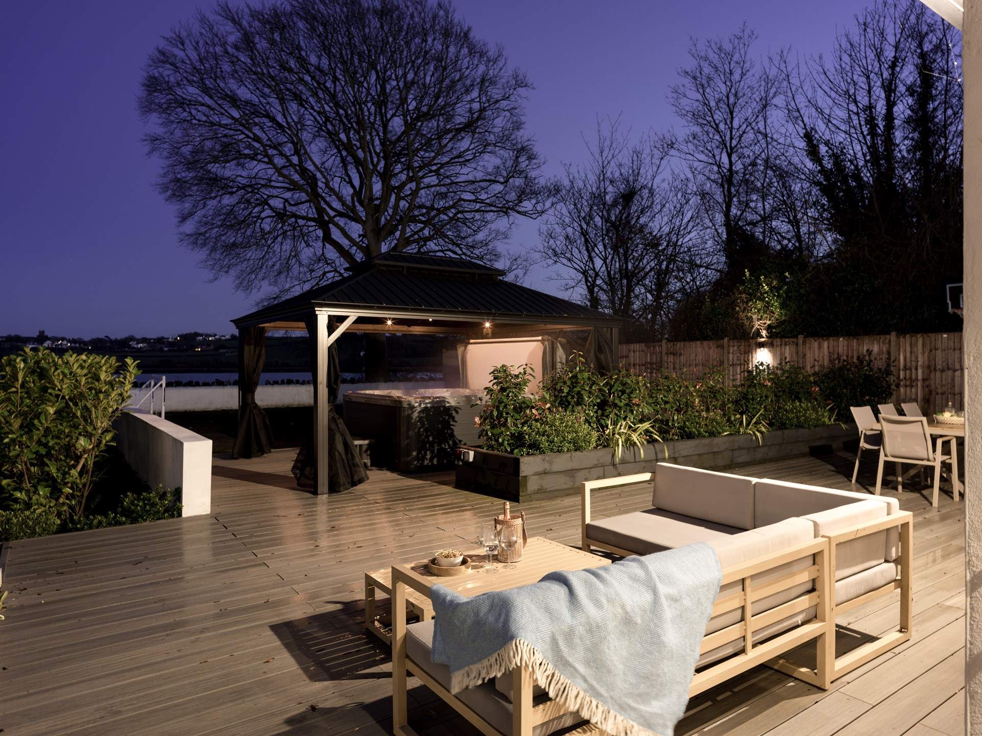 Whilst the children enjoy a mini game of football there are endless options for the adults to sit with a chilled beverage. 