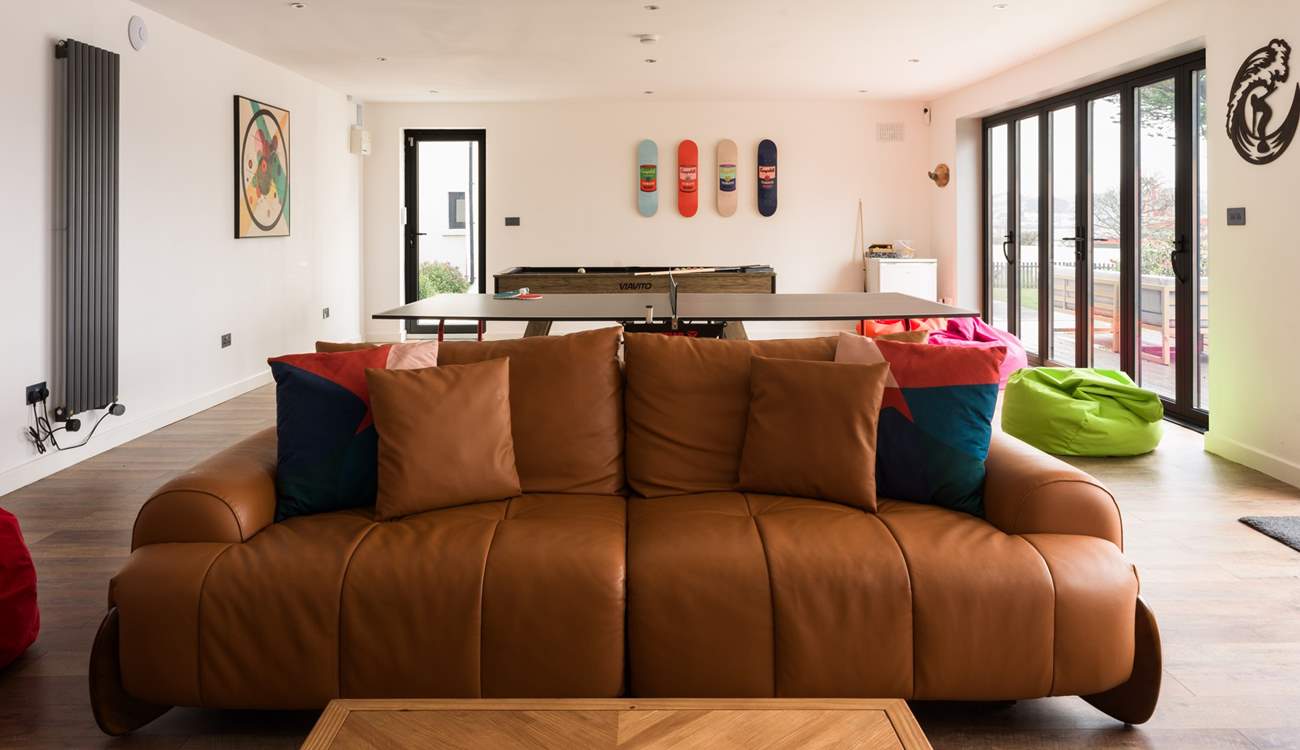 From a film night to a competitive multi-games night this room will be enjoyed by all.