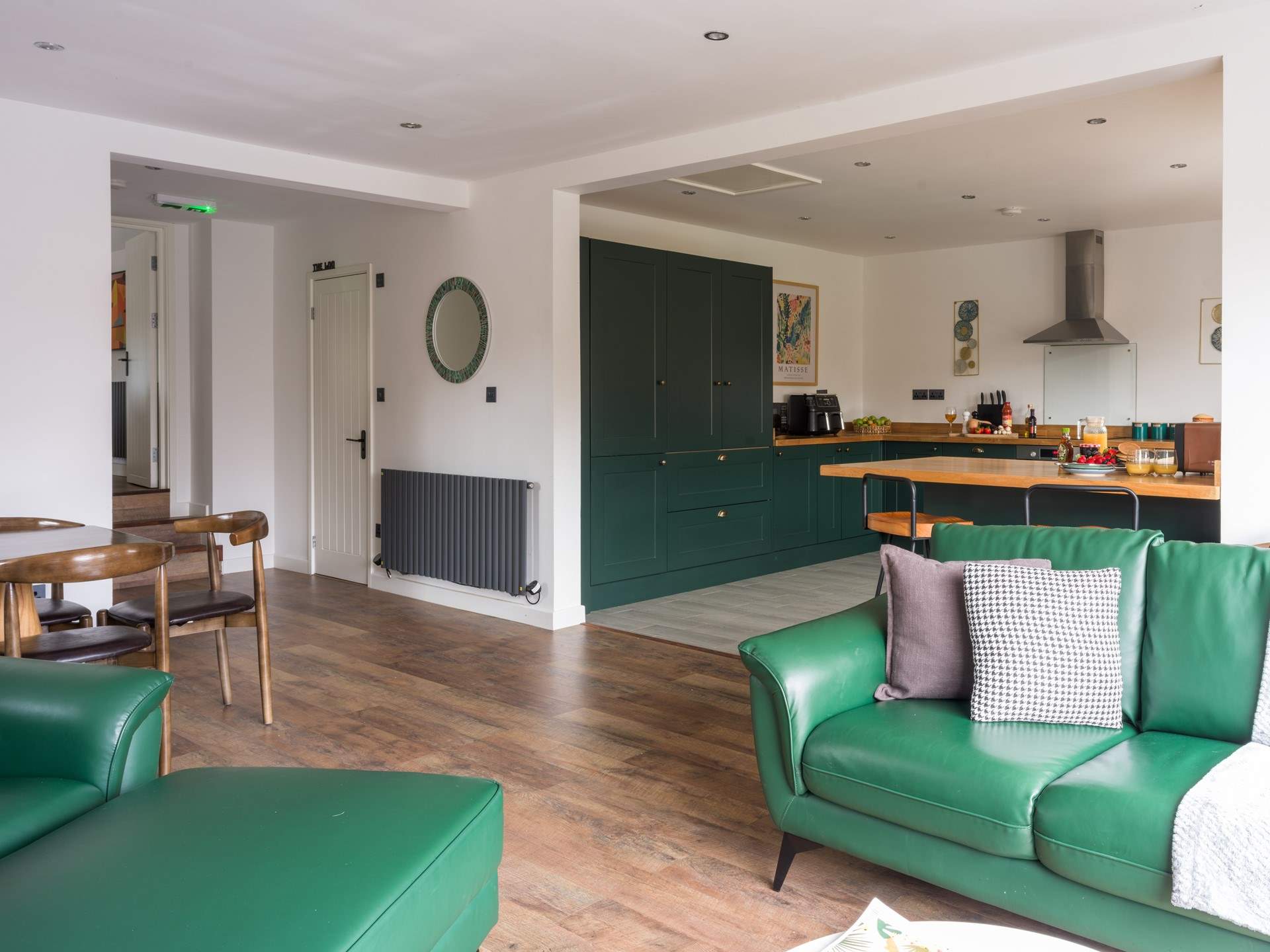 Just off of the main open plan living area you will find the snug. 