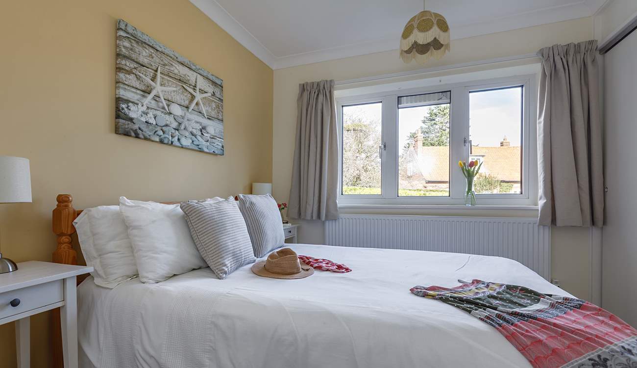 The double bedroom is light and airy and enjoys a westerly aspect.