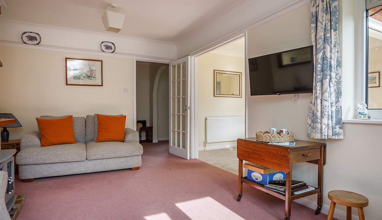 Wander through to the dining-area and kitchen beyond.