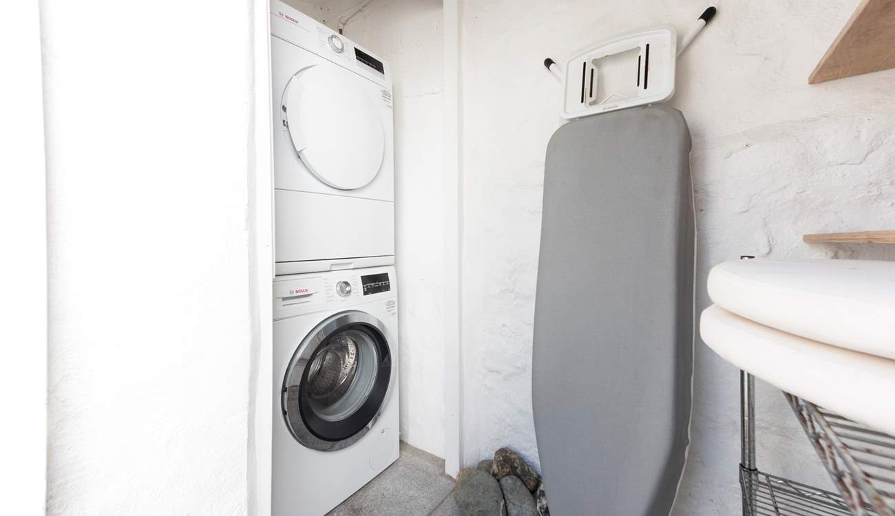 A utility-room is housed in one of the courtyard outbuildings.