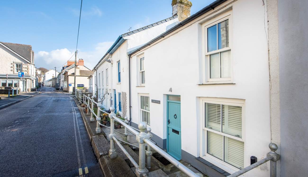 Use the iron handrail whilst using the entrance steps and supervise young children and dogs here. 