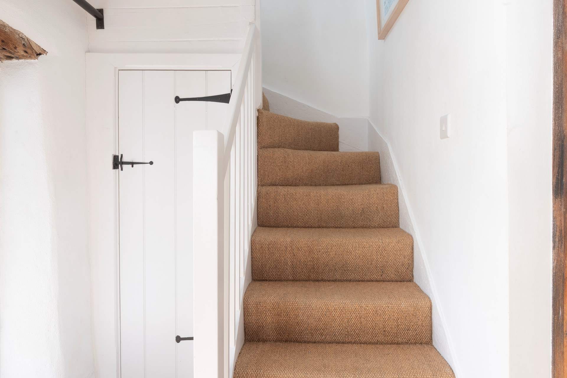 The stairs are not too steep, but do take care as there is no handrail.