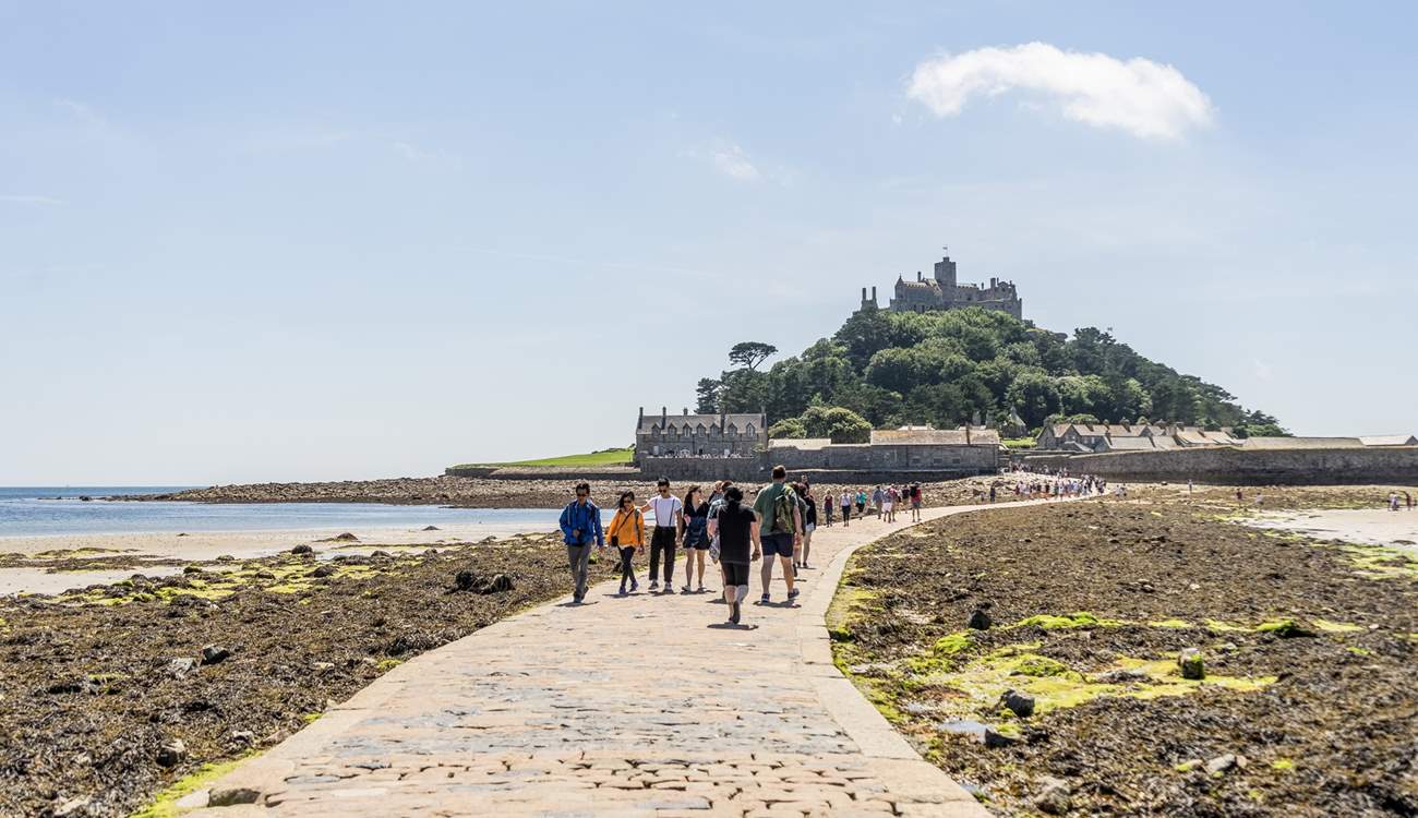 Cross the causeway at low tide and visit St Michael's Mount.