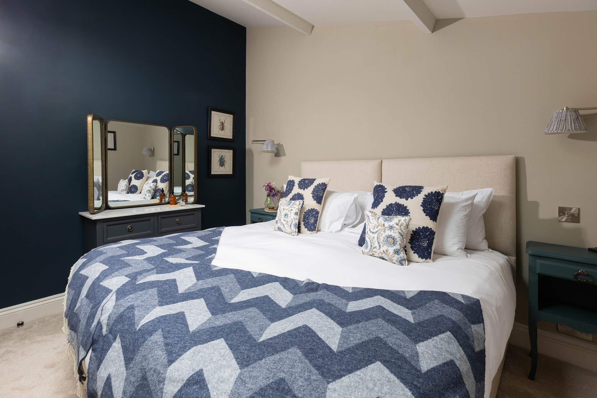 Bedroom 2 on the ground floor can be a super-king bed or twins.