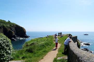 The Todden, which divides the cove in Cadgwith in two.