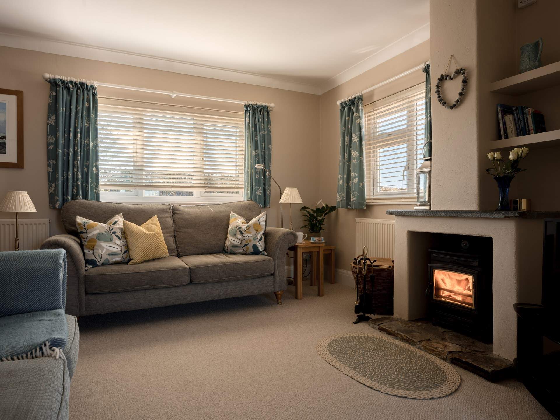 On those chillier evenings light the wood-burner and relax. 