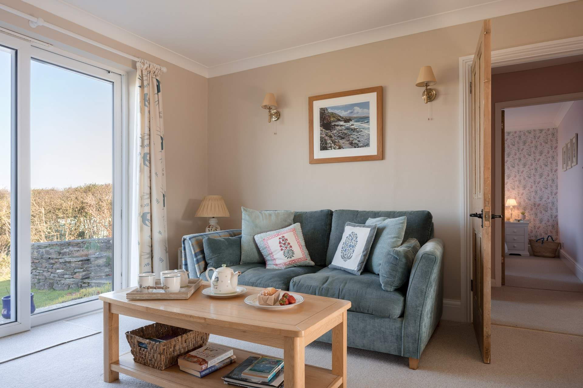 This lovely little nook offers the perfect spot for a morning brew.