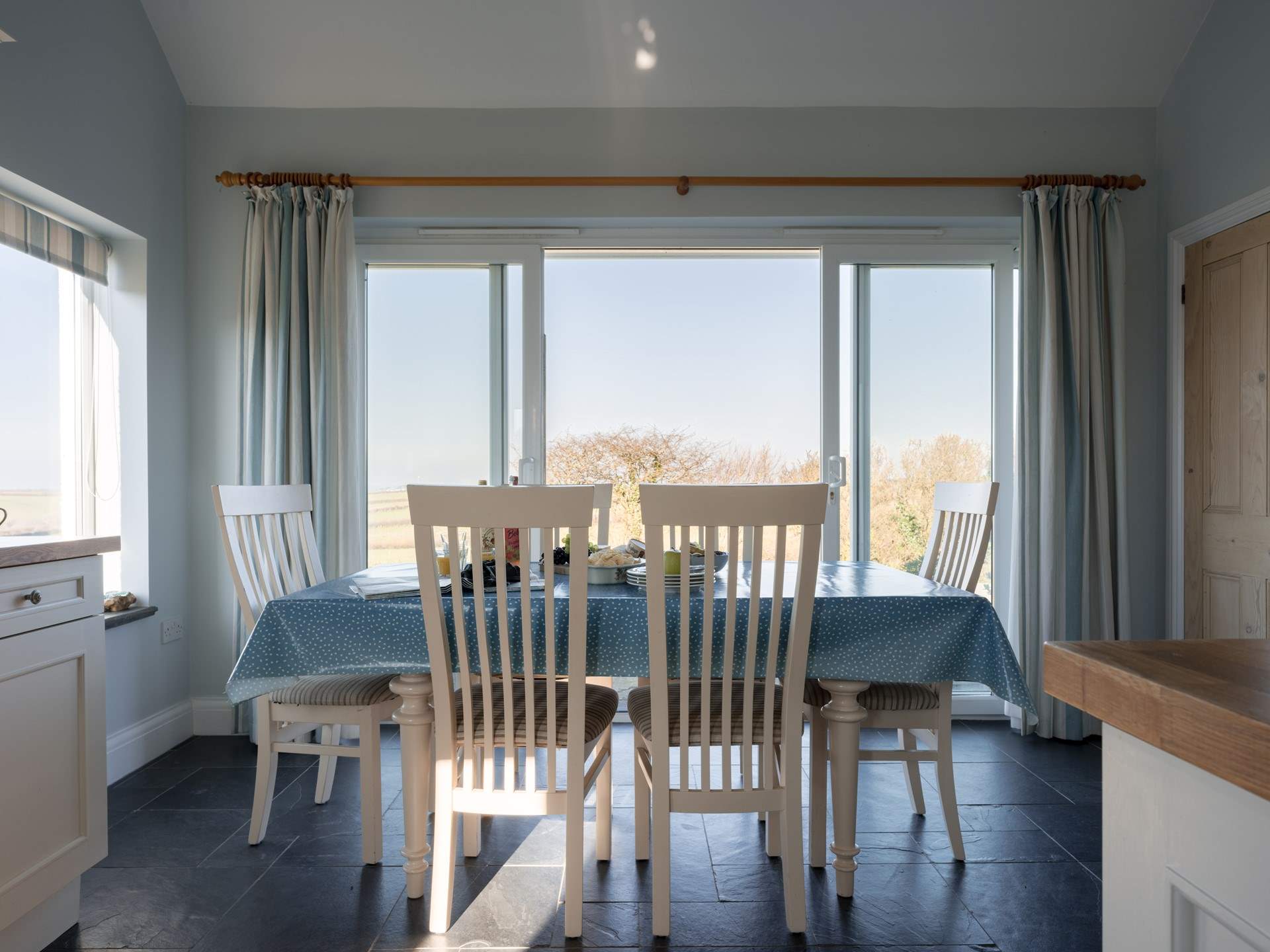 You have a front row seat to enjoy the fabulous views across the fields. 